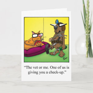 Pet Owners Humour Blank Greeting Card