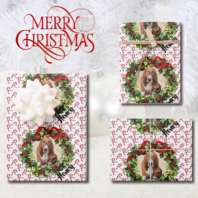Pet Parent Christmas Photo Dog Wrapping Paper (Creator Uploaded)