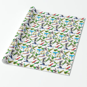 Pet Parrots Galore Wrapping Paper