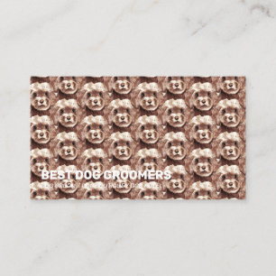 Pet Pattern Brown Cocker Spaniel Curl Dog Business Card