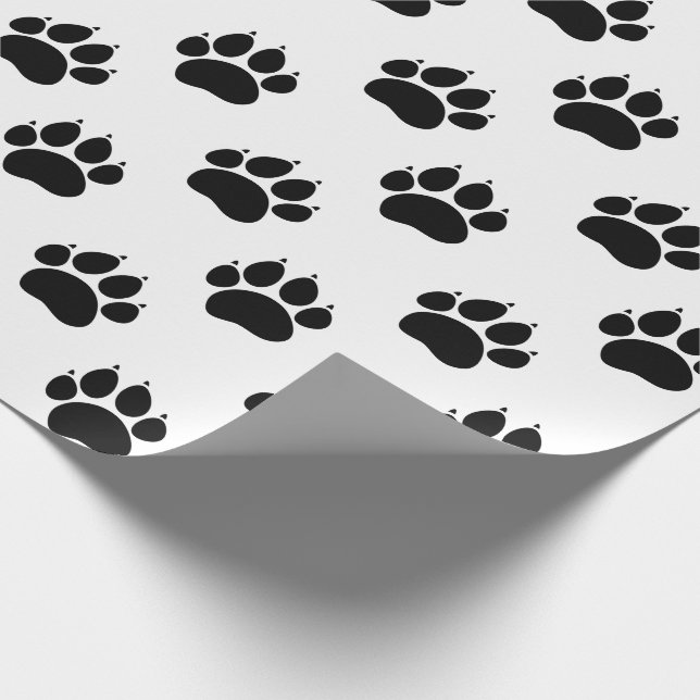 Pet Paw Pattern Wrapping Paper (Corner)