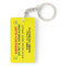 Pet Paw Print Emergency Alert Keychain