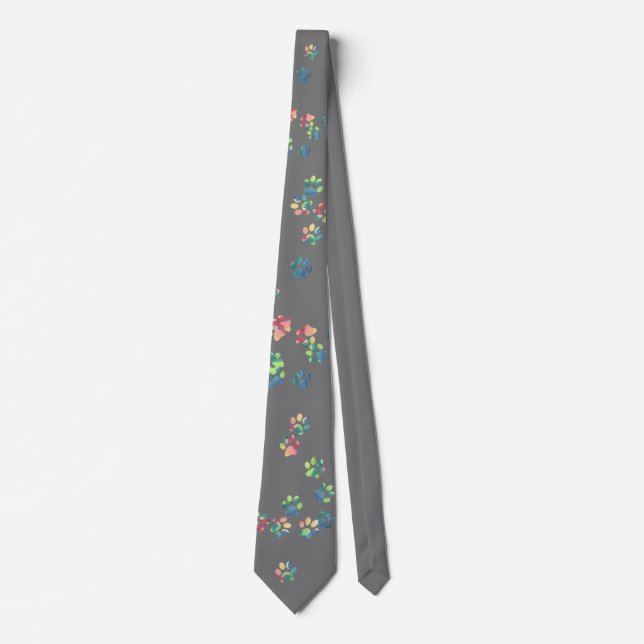 Pet Paw Print Love Tie (Front)