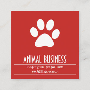 pet paw stamp card
