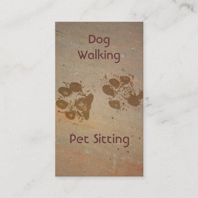Pet Paws Business Card (Front)