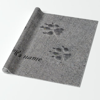 Pet Paws in Cement – Always There Wrapping Paper