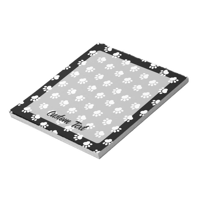Pet Paws Pattern Notepad (Rotated)