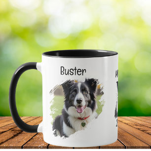 Pet Photo Border Collie Personalise Mug