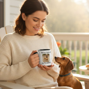 Pet Photo Brown Dachshund Personalise Mug