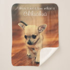 Pet Photo Chihuahua Gift Fleece Blanket 