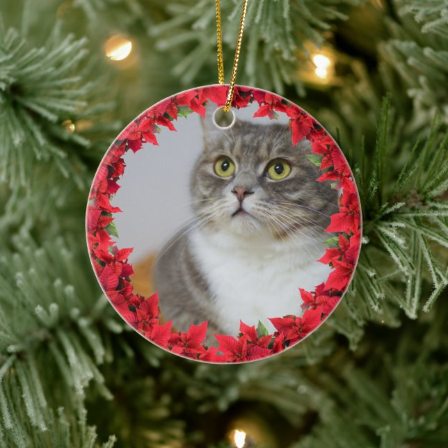 Pet Photo Christmas Ceramic Tree Decoration (Tree)