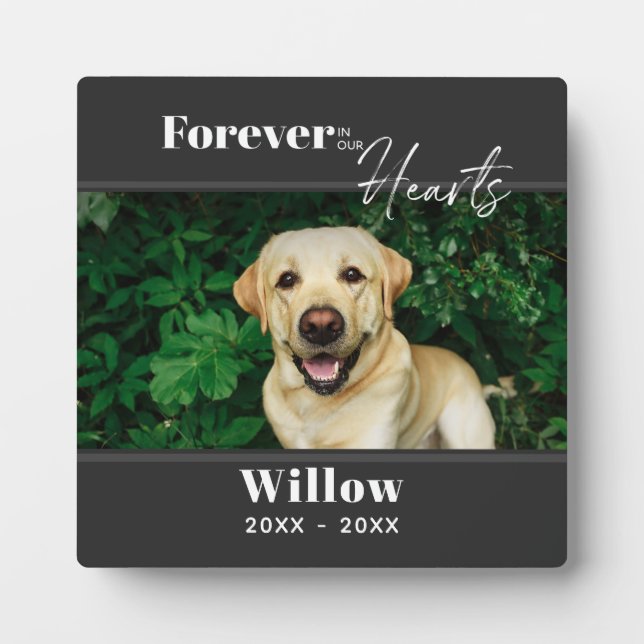 Pet Photo Custom Memorial Keepsake  Plaque (Front)