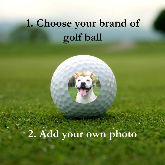 Pet Photo Custom Template Golf Balls (Creator Uploaded)