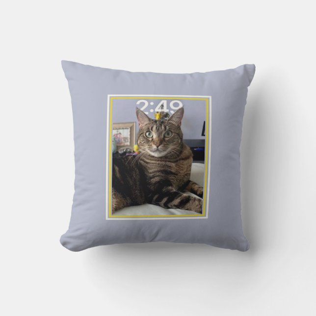 Pet Photo Customised Cat Pillow (Front)