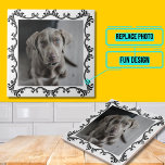 Pet Photo Decorative Tile<br><div class="desc">Through a bit of Zazzle platform magic, this template will add your pet's photo (or other photo) to a ceramic tile. Use it to immortalise a special pet or other member of the family. Think of the special memories you could capture on a kitchen backsplash in a home restoration or...</div>