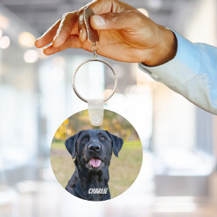 Pet Photo Dog Lover Keepsake Key Ring