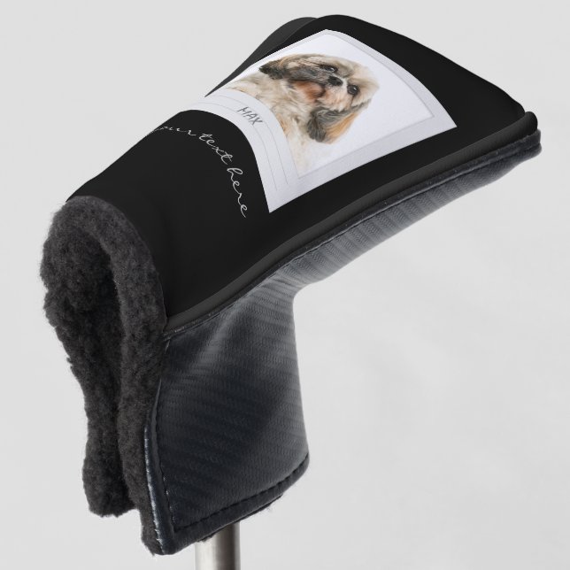 Pet Photo Frame Personalised Dad Birthday Golf Head Cover (3/4 Front)