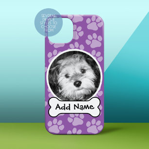 Pet Photo Frame with Paw Prints and Dog Bone