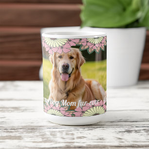 Pet Photo Framed In Flowers Coffee Mug