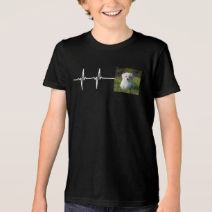 Pet Photo Heartbeat / Add Your Pet Photo Tri-Blend Shirt