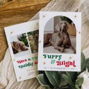 Pet Photo Holiday Card Dog Christmas Puppy Furry