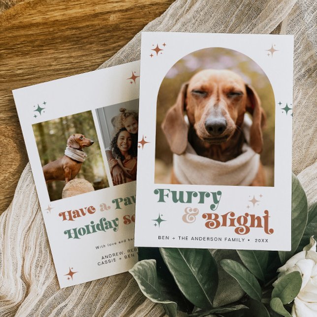 Pet Photo Holiday Card Dog Christmas Puppy Furry (Creator Uploaded)