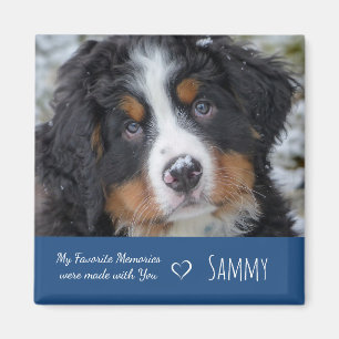 Pet Photo Keepsake - Dog Lover Gift - Pet Memorial Magnet