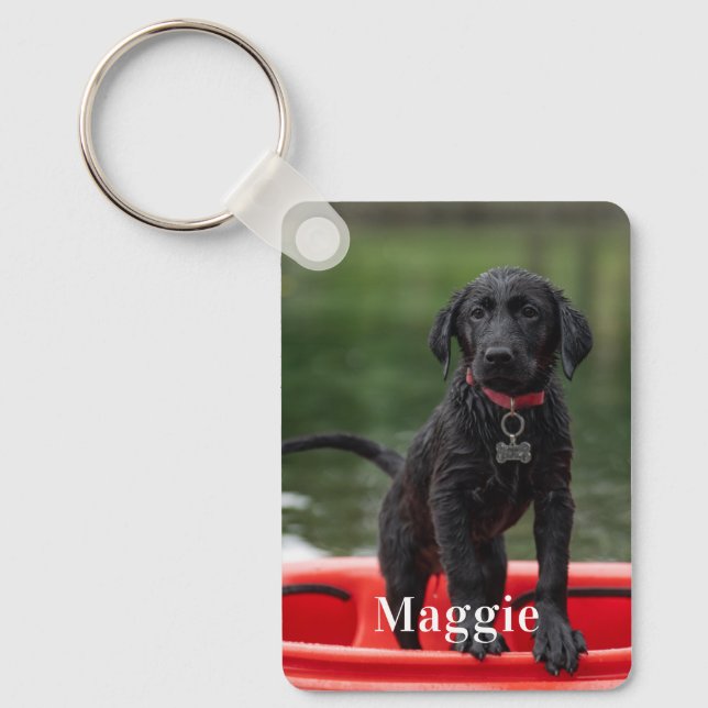 Pet Photo Keychain Custom Two Photo Double Sided (Front)