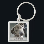 Pet Photo Keychain - Square<br><div class="desc">Pet Photo Keychain - Square
 by Julie Alvarez</div>