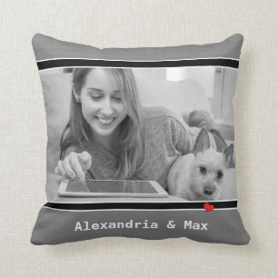 Pet Photo Love My Dog XOXO Cushion