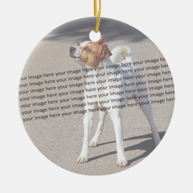  PET Photo ✨ Lovely Custom  Ceramic Tree Decoration (Front)