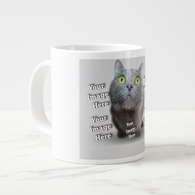 PET Photo ✨ Lovely Custom  Large Coffee Mug (Front Left)
