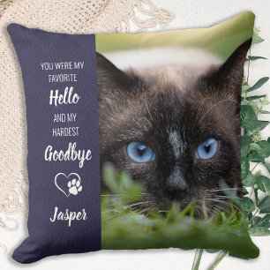 Pet Photo Memorial - Add Your Photo - Cat Photo Cushion