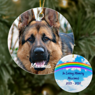Pet Photo Memorial - Add Your Photo - Dog Photo Ceramic Tree Decoration