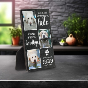 Pet Photo Memorial Dog Keepsake Pet Loss Plaque