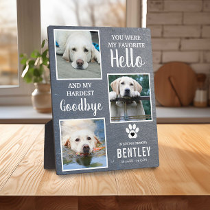 Pet Photo Memorial Dog Keepsake Pet Loss Plaque