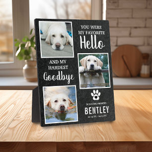Pet Photo Memorial Dog Keepsake Pet Loss Plaque