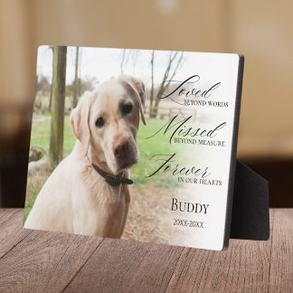 Pet Photo Memorial Table Top  Plaque