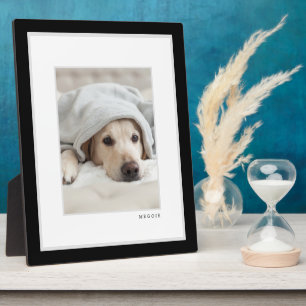 Pet Photo   Modern Minimal Black & White Frame Pet