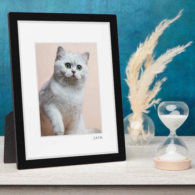 Pet Photo | Modern Minimal Black & White Frame Pet (Side)