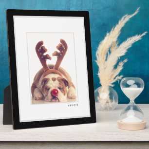 Pet Photo   Modern Minimal Black & White Frame Pet