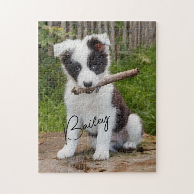 Pet Photo Name Jigsaw Puzzle (Vertical)