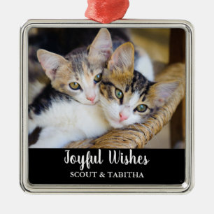 Pet Photo Name Metal Tree Decoration