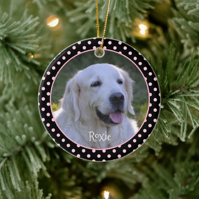 Pet Photo Personalised Ceramic Ornament (Tree)