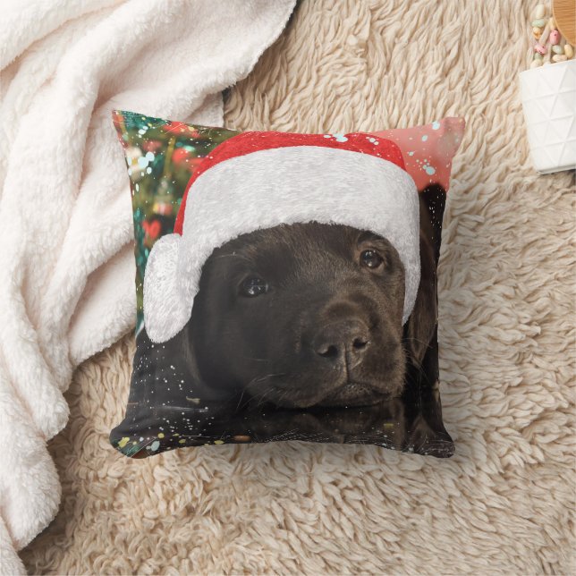 Pet Photo Personalised Dog Lover Merry Christmas   Cushion (Blanket)