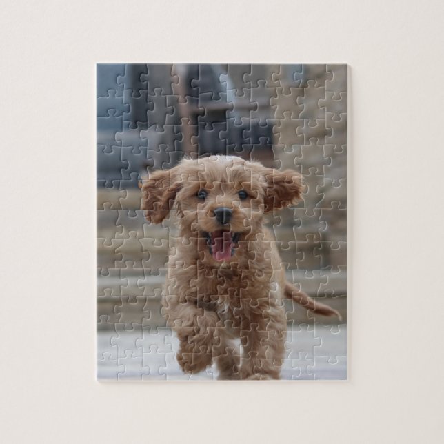 Pet Photo | Picture Upload Cute Adorable Dog Jigsaw Puzzle (Vertical)