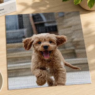 Pet Photo Picture Upload Cute Adorable Dog Jigsaw Puzzle