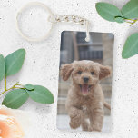 Pet Photo | Picture Upload Cute Adorable Dog Key Ring<br><div class="desc">Custom photo design your own template to include 2 of your favourite photographs of your dog, cat, pets, baby, kids, family or friends! An easy to personalise template to make your own one of a kind design with your images. The perfect gift for a loved one! The images shown are...</div>