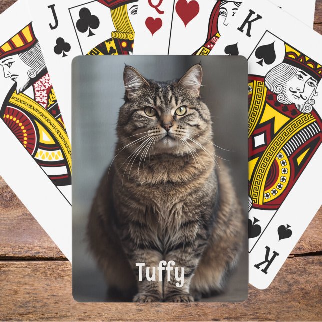 Pet Photo Playing Cards Cat Mum Gift Idea Cat Dad (Creator Uploaded)