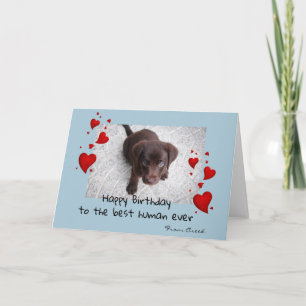 Pet Photo Template Happy Birthday Customise Card